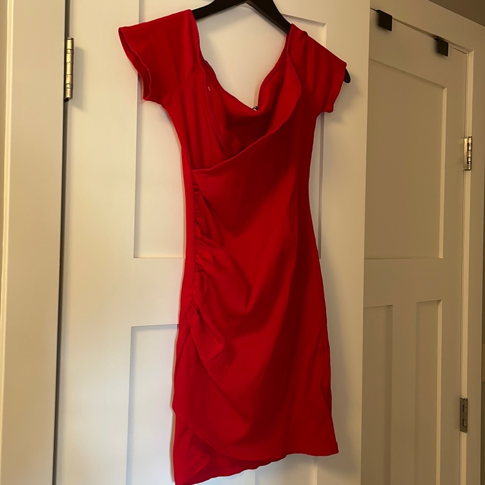 NWT fitted red dress